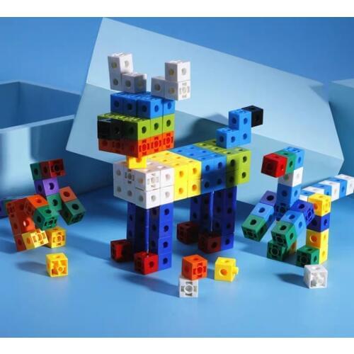 Mix color 100-400pcs DIY Small Cube Blocks 2cm Dice Building bricks Learning and Educational toys