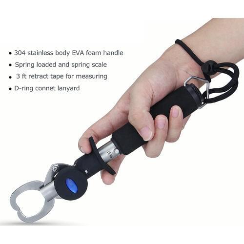 19pcs Portable Fish Lip Gripper SS FLG-SM-003 Fish Holder