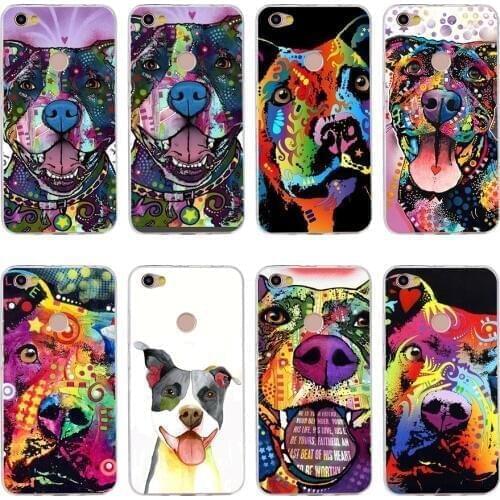 74H Pitbull Silicone Soft Tpu Cover phone Case for xiaomi redmi 4a 6a 4x note 5a pro mi a1