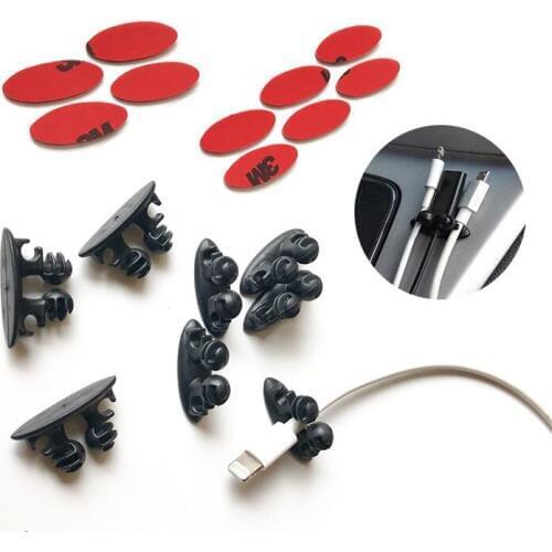 8pcs Car Wire Clip Stickers case for Toyota SIENTA Vellfire Verso PROACE Hilux Tacoma Tundra 4Runner FT-EV FT-HT FT-AC AYGO