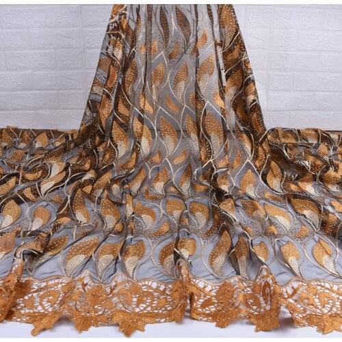 African Lace Fabric High Quality French Voile Lace Fabric Splice Nigerian Water Soluble Lace Fabric For Wedding Party A1732