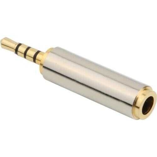 Jack 2.5mm Male Plug To 3.5mm Female Jack Audio Connector Headphone Amplifier Audio Adapter Microphone AUX 2.5 3.5mm Jack Plug