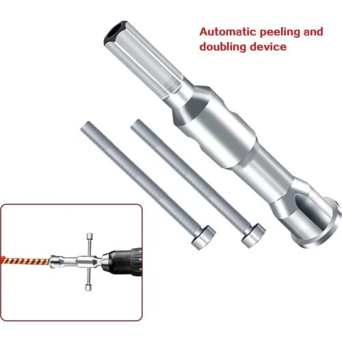 Automatic Wire Stripper Twisted Wire Tool Cable Peeling Twisting Connector Electrician Stripping Artifact Connector Hand Tools