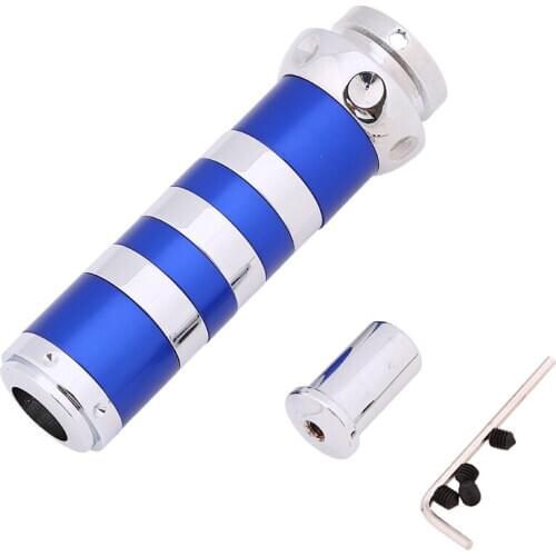 POSSBAY Blue Aluminum Gear Shift Universal Handbrake Grrips Cover Case For Honda Toyota Peugeot Nissan Ford Gear Handle Knob