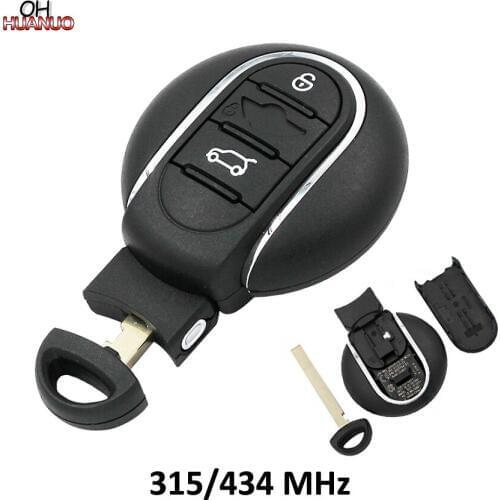 Remote Car Key Fob Smart keyless Entry 315MHz 433MHz for BMW MINI Cooper 2017 with insert key