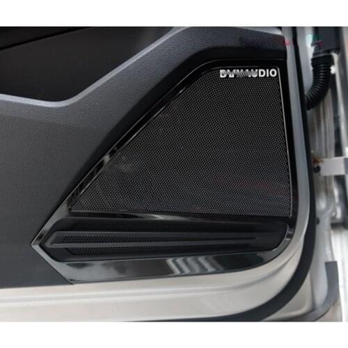 For Volkswagen Tiguan MK2 2017-2019 Interior Door Speaker Cover Trim Sound Decorating molding Car Accessories