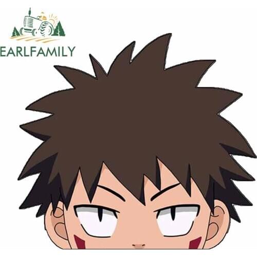 EARLFAMILY 13cm x 11.7cm for Peeker Naruto Kiba Car Truck Decal Occlusion Scratch Windshield Laptop Motorcycle Car Stickers