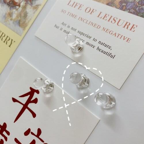 Refrigerator Fridge Magnet Stick Home Decor Transparent Photo Nail Message Post Simplicity Creative Originality Art Literature