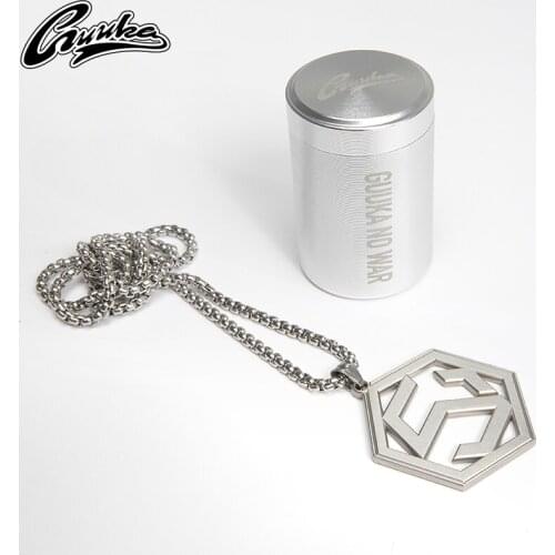 Guuka tide hexagon necklace for boys and girls hip-hop 51 founder pendant small crowd design accessories