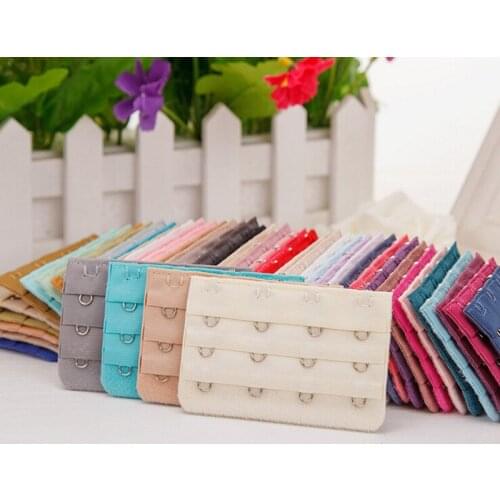 Colorful Women Girl Bra Straps Sets Sexy Underwear Intimates Accessories Adjustable 4 Hook Buckle Belt Strap 15Pcs/20Pcs