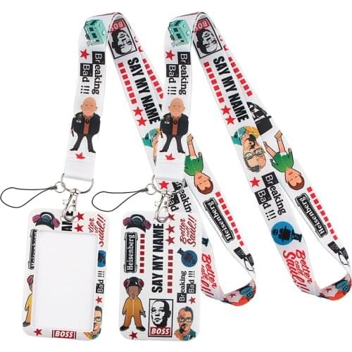 LT431 Breaking Bad Cool Lanyard Credit Card ID Badge Holder Key Ring Bag Student Travel Bank Bus Business Card Cover Keychain