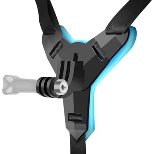 Top Deals Fixing Bracket Motorcycle Helmet Chin Holder Integrated Helmet Belt for Gopro Hero 7/6/5/4