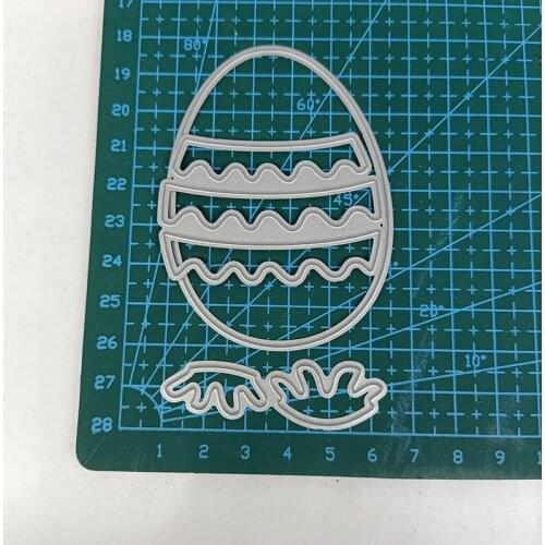 Easter Egg Wave Metal Cutting Dies Stencils For DIY Scrapbooking Decorative Embossing Handcraft Photo Card Making Punch Template