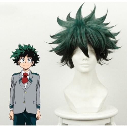 My Hero Academia Midoriya Ikuhisa / Waijiu Fluffy Skyburst Head Cosplay Anime Wig