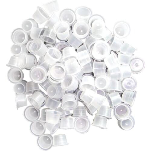 Pigment Cups for , 300pcs/bag 13mm Medium Tattoo Ink Rings Disposable for Microblading Pigment Cups