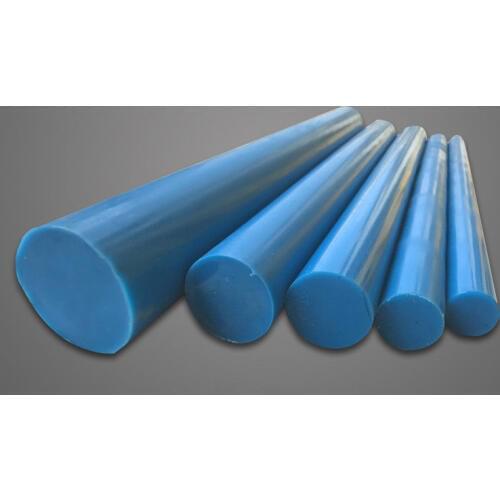500mm length PU nylon rods sticks Elastic Polyurethane rod stick 20mm-55mm Outside Diameter BLUE High Quality