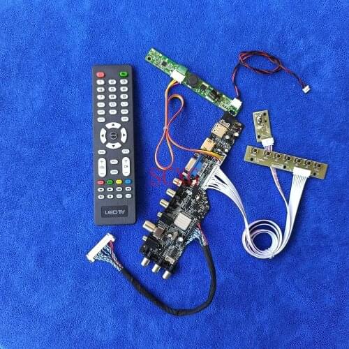 LED LCD 1920*1080 AV VGA USB HDMI-compatible 30-Pin LVDS DIY Kit Fit MT230DW01/MT230DW03 Display controller board Signal Digital