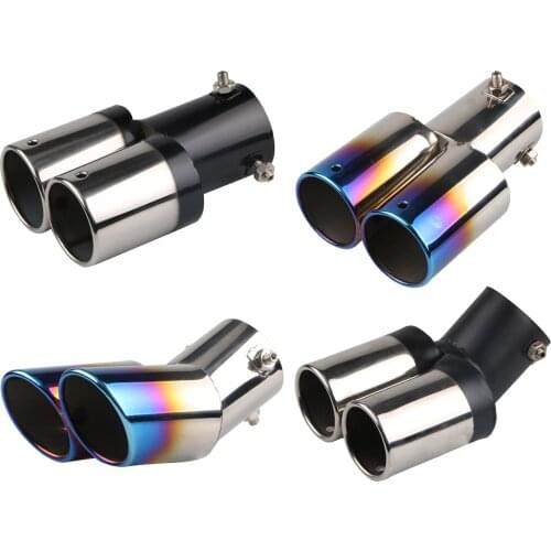 Universal Car Tail Pipe Stainless Steel End Trim Parts Replacement Accessory