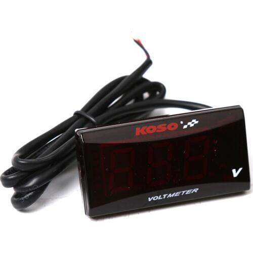 Universal Motorcycle Mini LED Digital Voltmeter Voltage Meter Instruments Guage For Tmax 530 Xmax 300 MT10 Kymco AK550 KOS
