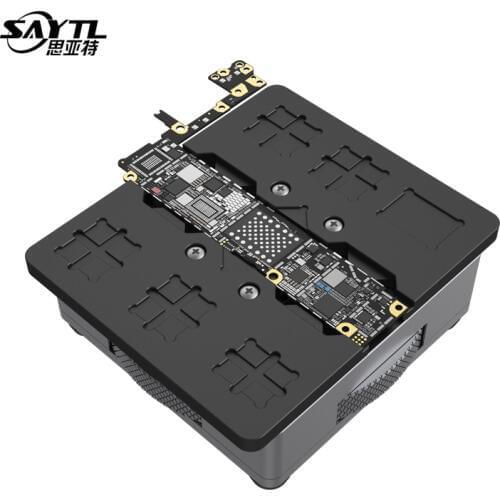 SAYTL Universal Fixture High Temperature Phone IC Chip BGA Chip Motherboard Jig Board Holder Repair Tools For iPhone Tablet