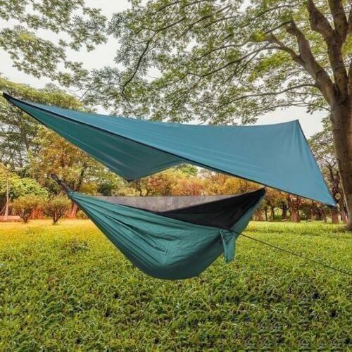 Waterproof Sun Shelter Tent Tarp Anti-UV Beach Tent Shade Outdoor Camping Hammock Rain Camping Sunshade Awning Canopy