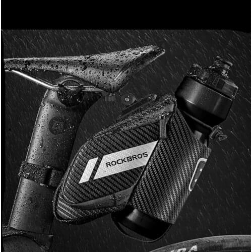 ROCKBROS Bicycle Bag Water Repellent Durable Reflective MTB Road Bike With Water Bottle Pocket Bike Bag Accessories 1.5L