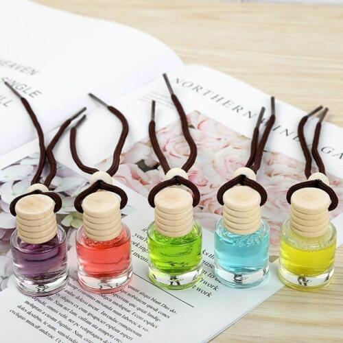 1pcs Car Room Air Freshener Perfume Essential Oil Diffuser Fragrance Hanging Bottle Car Perfume Aromatherapy Fragrance Pendant