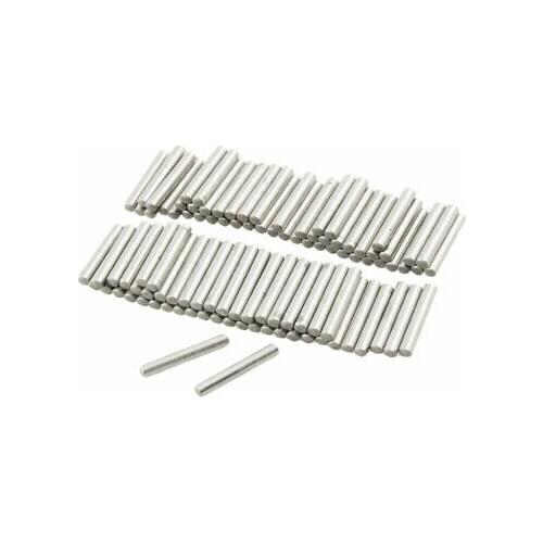 100 Pcs Stainless Steel 2.05mm x 15.8mm Dowel Pins Fasten Elements