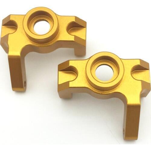 2Pcs Aluminum Front Steering Hub Carrier Knuckle for WLtoys 12428 Feiyue FY-03 Desert Falcon 1/12 Scale RC Car Model