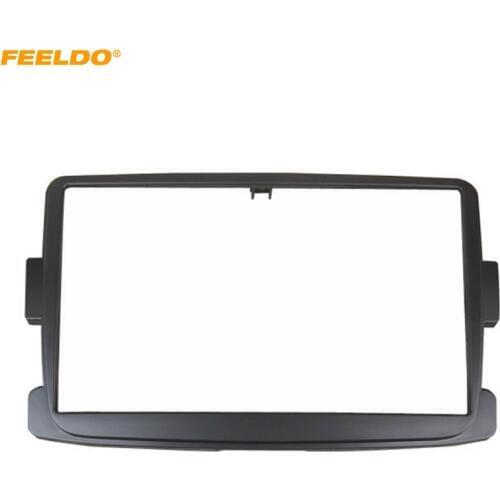 FEELDO Car Refitting CD DVD Radio Stereo Fascia Plate Panel Frame For Renault Duster 2010+ 2-Din Dash Installation Mount Kit