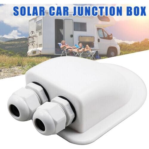 Solar Car Junction Box Plastic Roof Wire Entry Gland Box Solar Panel Cable Motorhome Junction Box RV Caravan Accessories