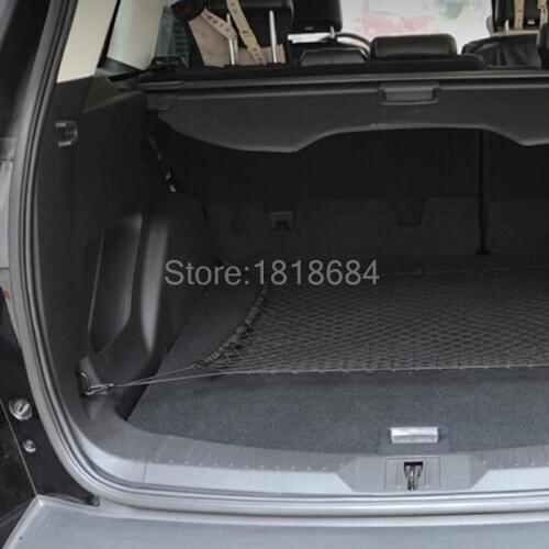 For Toyota Prius High Quality Nylon Rope Black Rear Door Innet Trunk Cargo Mesh Net Luggage Elastic Hook Flat Cover 1/2pcs/set