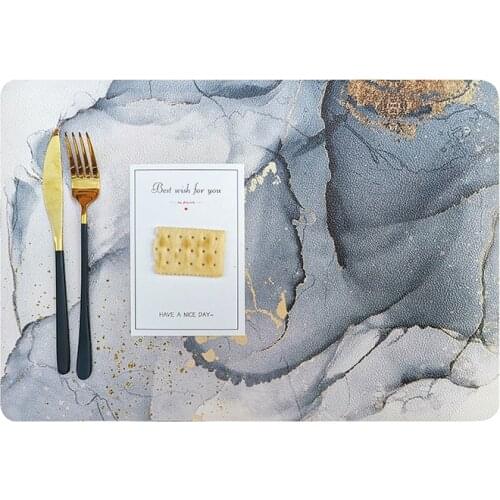 Embed Life 43*30cm Table Mats Insulation Resistance Water and Oil Proof Placemat for Dining Table Kitchen Decoration Accessory