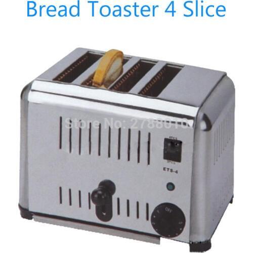 Household Automatic Bread Toaster 4 Slice Stainless Steel Bread Toaster for Breakfast EST-4