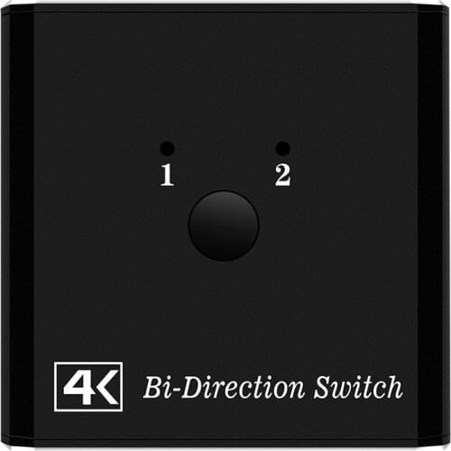 HDMI Splitter Bi-Direction 1 In 2 Out Switch 4K HDCP 1.4 HD 1x2 2x1 Adapter for Xbox PS4 TV HDMI-compatible Switch