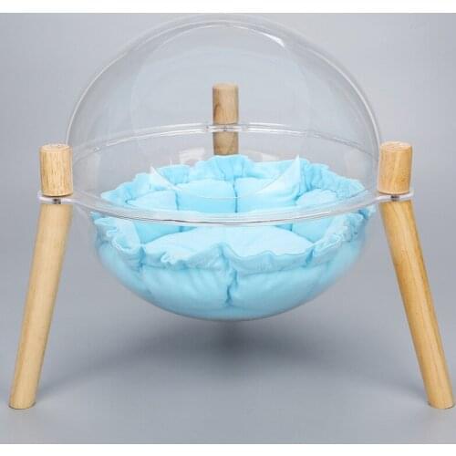 Creative Cat Nest Space Capsule Cat Nest Four Seasons Universal Transparent Cat Cage Spherical Villa Cat House Cat Bed Send Mat