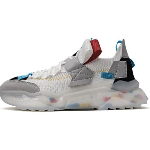 Summer Fashion Flying Woven Sneakers Breathable Soft Trend Wild Tpu Popcorn Bottom Cushioning And Decompression Running Shoes