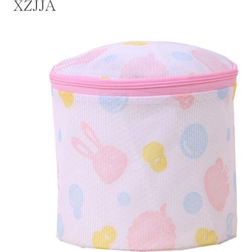 XZJJA Cute Pattern Laundry Bags Clothing Underwear Bra Socks Washing Pouch Washing Machine Mesh Bag Zipper Protector Net Case