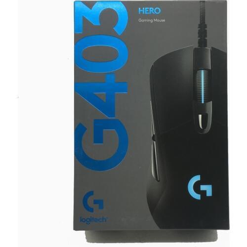Logitech G403 Hero Wired Gaming Mouse Backlight 16000 DPI for PUBG PC Gamer Support Windows 10/8/7