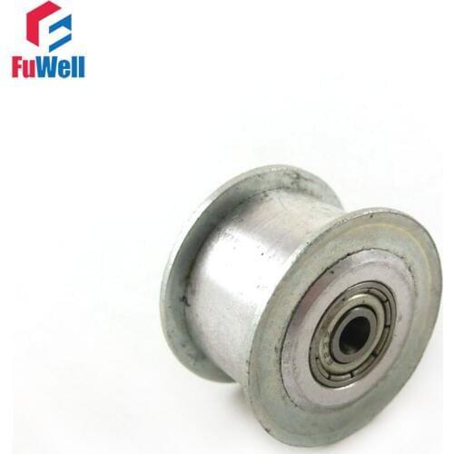 2pcs HTD3M Idler Pulley 25T 3/4/5/6/7/8/9mm Inner Bore Timing Idle Pulley 11/16mm Belt Width Bearing Synchronous Gear Wheel