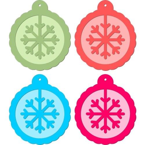 New Snowflake, pendant Wooden Die Scrapbooking C2758 Cutting Dies Multiple Sizes Compatible with most die cutting machines