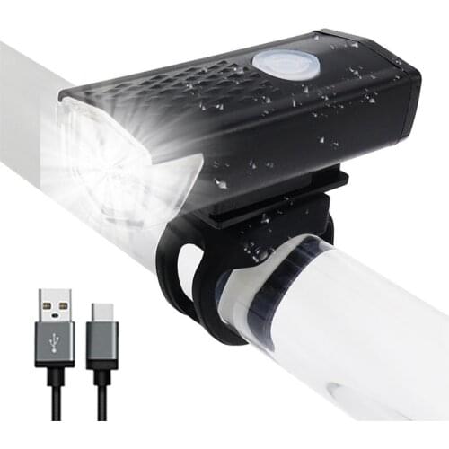 New MTB Bicycle Bike Front Rear Lights Mountain Bike Night Cycling Headlight USB LED Safety Warning Taillight Bike Accessories