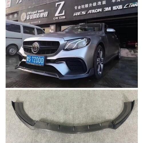 CARBON FIBER Front Bumper Lip Spoiler Rear Trunk Diffuser Side Body Skirt FOR Mercedes Benz W213 E200 E260 E300 E63 2016-2020