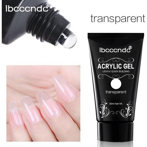 Ibcccndc 30ML Poly Nail Gel Liquid Slip Solution Varnish Odorless Alcohol Substitutes Poly Extension Nail Polish Gel Varnish Bru