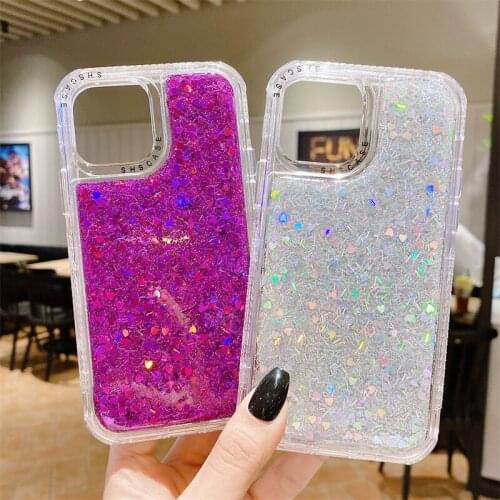 Hybrid 3D Glitter Armor 3 in 1 Case For iPhone 12 11 Pro XS Max XR X 7 8 Plus Mini SE 2020 Heavy Duty Shockproof Sequins Coque