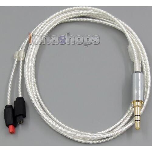 Transparent Silver plated DIY Detachable Headphone Cable For Audio Technica ATH-IM50 im70 im01 im02 im03 ath-im04 LN004257