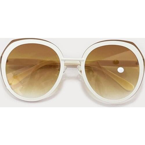 Gradient Cat Eyes Sunglasses Women Brand Rimless Oversized Sun Glasses Female UV400 With Original Box UV400