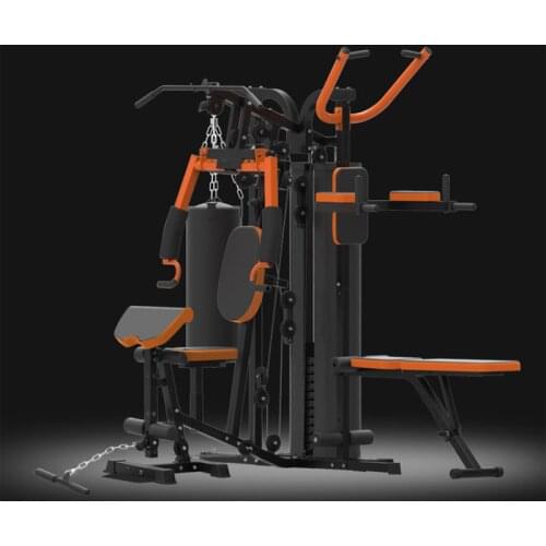 Three-person Station Comprehensive Training Device Home Fitness Equipment Multifunctional Muscle Strength Training Equipment