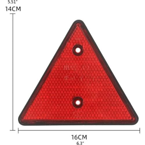 All Purpose Red Trailer Triangular Reflector Replaceable Accessories for Safety Driving Wholesale Dropship