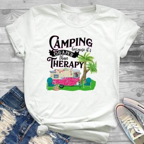 Women Shirt Adventure Camping Travel Ladies Female Clothing T Womens Clothes T-shirt Graphic Short Sleeve Printed Top Tshirt